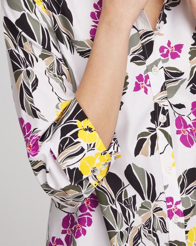 No Iron Stretch Floral Shirt - image 4